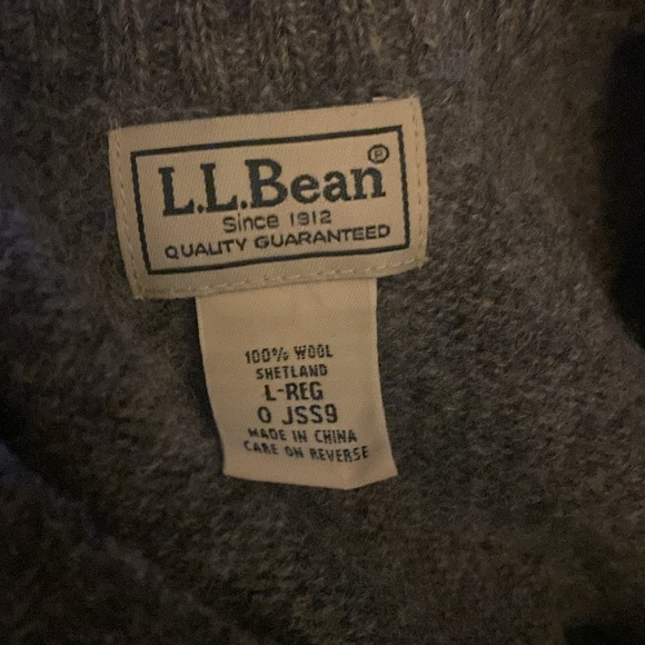 L.L. Bean Gray Argyle Men's Sweater Size Large - Picture 8 of 8